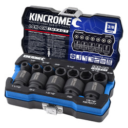 Kincrome Lok-On Impact Socket Set 12 Piece 3/8" Drive - Imperial
