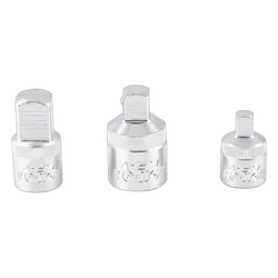 Kincrome Lok-On Adaptor Set 3 Piece 1/4, 3/8 & 1/2" Drive