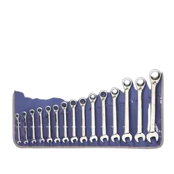 Kincrome Reversible Gear Spanner Set 15 Piece - Metric