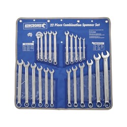 Kincrome Combination Spanner Set 22 Piece - Metric/Imperial