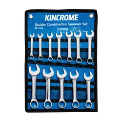 Kincrome Stubby Combination Spanner Set 12 Piece - Metric