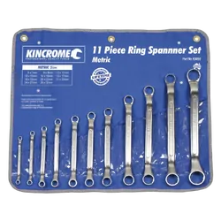 Kincrome Ring Spanner Set 11 Piece - Metric