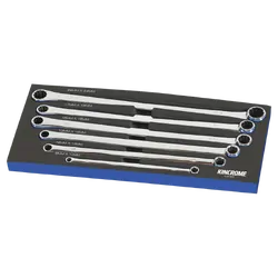 Kincrome Double Ring Spanner Set 0 Degree Offset 6 Piece