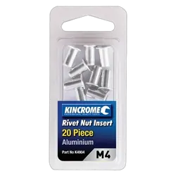 Kincrome Rivnut Aluminium M4 20 Piece