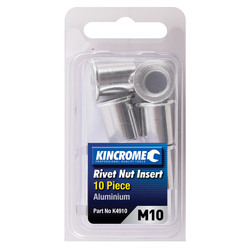 Kincrome Rivet Nut Insert M10 (Aluminium) - 10 Pack
