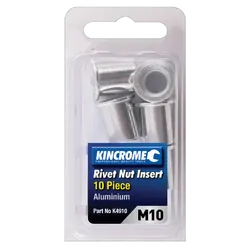 Kincrome Rivet Nut Insert M10 (Aluminium) - 10 Pack
