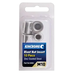 Kincrome Rivet Nut Insert M10 (Zinc Coated Steel) - 10 Pack