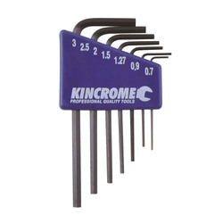 Kincrome Mini Hex Key Set 7 Piece Metric