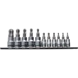 Kincrome Ball-End Torx Socket Set Short Series 11 Piece 1/4 & 3/8 Drive