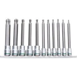 Kincrome Ball-End Torx Socket Set Long Series 11 Piece 1/4 & 3/8 Drive