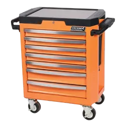 Kincrome Contour Tool Trolley 7 Drawer Flame Orange