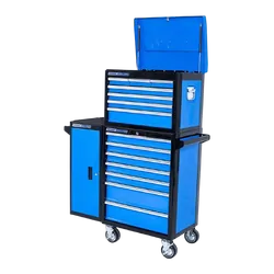 Kincrome Evolution Deep Chest, Trolley & Side Locker Combo 16 Drawer