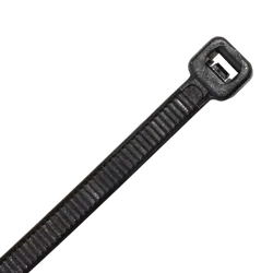 KT Accessories Cable Tie, Black UV Treated Nylon, 100mm Long x 2.5mm Wide, 100 Pack
