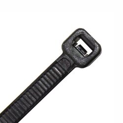 KT Accessories Cable Tie, Black UV Treated Nylon, 160mm Long x 4.8mm Wide, Pack 100