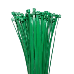 KT Accessories Cable Ties, Green, 200mm x 4.8mm, 25 Pack