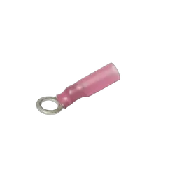 KT Accessories Terminals, Ring, Waterproof, Red, 5mm, 5 Pcs