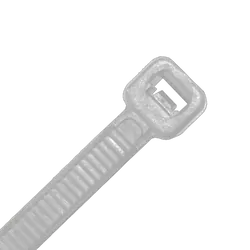 KT Accessories Cable Tie, Nylon UV, Natural, 250mm x 4.8mm