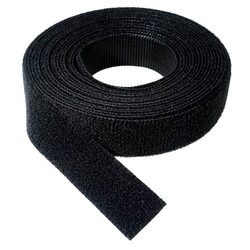 KT Accessories Velcro One Wrap, 25mm, Black, 22.8M