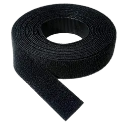KT Accessories Velcro One Wrap, 25mm, Black, 22.8M