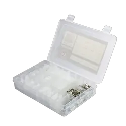 KT Accessories Housing Connector Kit Assortment White, QK Series, 174 Pieces