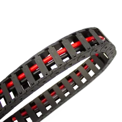 KT Accessories Cable Carrier for roller drawer systems, cargo & fridge slides, 15mm x 20mm, 1m length