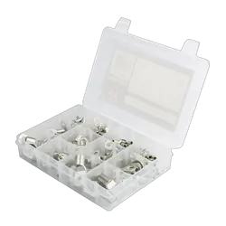 KT Accessories Copper Battery Lug Kit Assortment, 78 Pieces