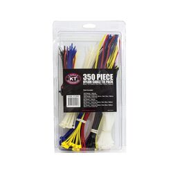 KT Accessories Cable Ties, Coloured, 350 Pack