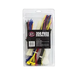 KT Accessories Cable Ties, Coloured, 350 Pack