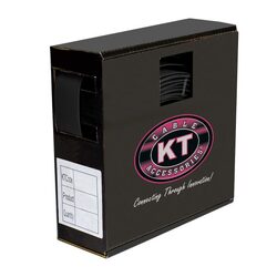 KT Accessories Heat shrink, 10mm, Spool Mate, Black, 10M