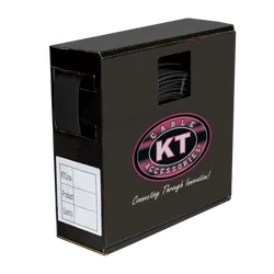 KT Accessories Heat shrink, 25mm, Spool Mate, 3:1, Black, 3M