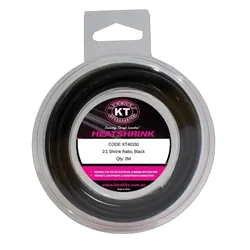 KT Accessories Heat shrink, Mini Spool, 19mm, Black, 2M