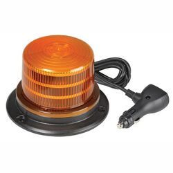 KT Accessories LED Beacon, Amber, Magnetic, 9-33V, With 12V Accessory Socket