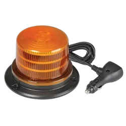 KT Accessories LED Beacon, Amber, Magnetic, 9-33V, With 12V Accessory Socket