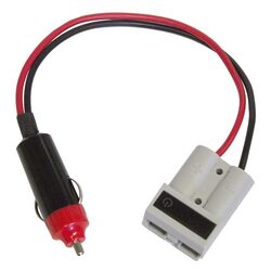 KT Accessories 50 Amp, 12-36V Connector With In-Built Voltmeter Connector To 15A Accessory Plug (300mm)
