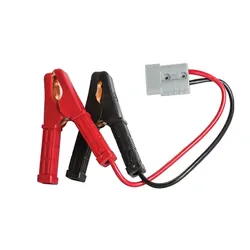 KT Accessories 50 Amp, 12-36V Connector To 200A Insulated Battery Clamps (300mm)