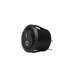 KT Accessories Round Rocker Switch, On/Off, 20mm Diameter, 20Amps at 12V,