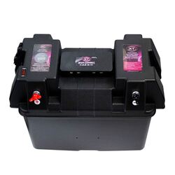 KT Portable Battery Box with Voltmeter & Power Accessories & 50A Quad-Connect