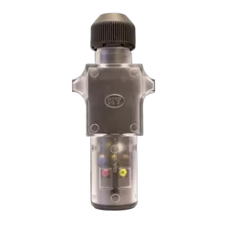 KT Accessories 7 Pin Small Round Trailer Plug, Clear