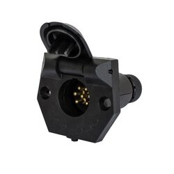KT Accessories 7 Pin, Small Round Trailer Socket