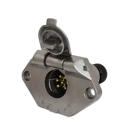KT Accessories 7 Pin, Small Round Trailer Socket, Metal