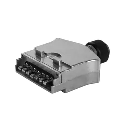 KT Accessories 7 Pin, Flat Trailer Plug, Metal