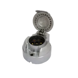 KT Accessories 7 Pin, Large Round, Trailer Socket, Metal