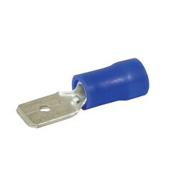 KT Accessories Terminals, Quick Connector, Male, Blue, 4.8mm, Pack 8