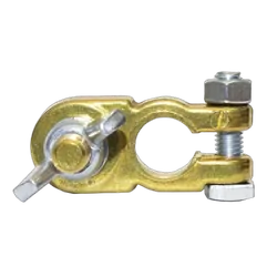 KT Accessories Battery Terminal, Wing Nut, Negative, 10mm Stud, Pack