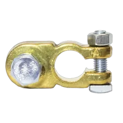 KT Accessories Battery Terminal, Heavy Duty, Positive, 10mm Steel Bolt