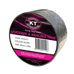 KT Accessories Ducting & Sealing Tape, Silver, 48mm x 30M