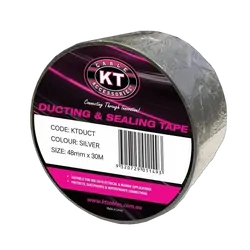 KT Accessories Ducting & Sealing Tape, Silver, 48mm x 30M