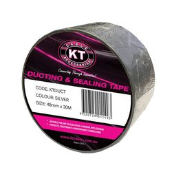 KT Accessories Ducting & Sealing Tape, Black, 48mm x 30M