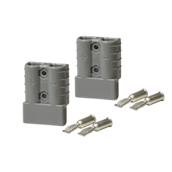 KT Accessories 50A, 12-48V Heavy Duty Connector Grey, Twin Pack