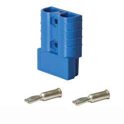 KT Accessories Heavy Duty Connector, 50Amp, Blue, Pins Suit 8mm_